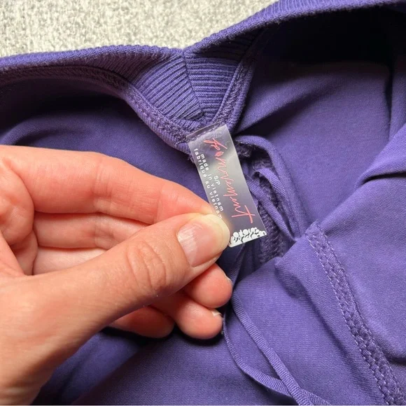 Free People Movement Hot Shot Tee Romper Purple Size Small - Picture 11 of 13